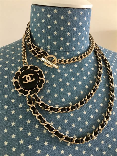 Chanel ring necklace